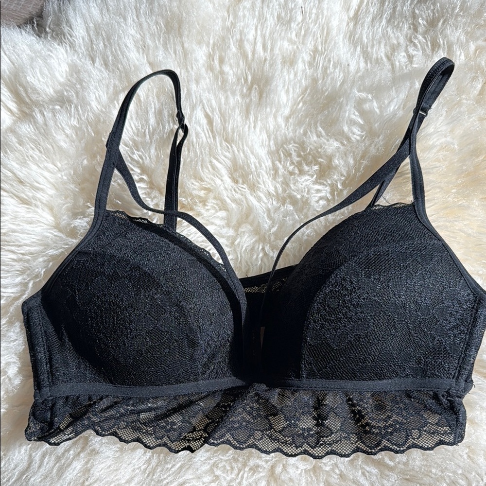 Elegant Black Lace Bra
